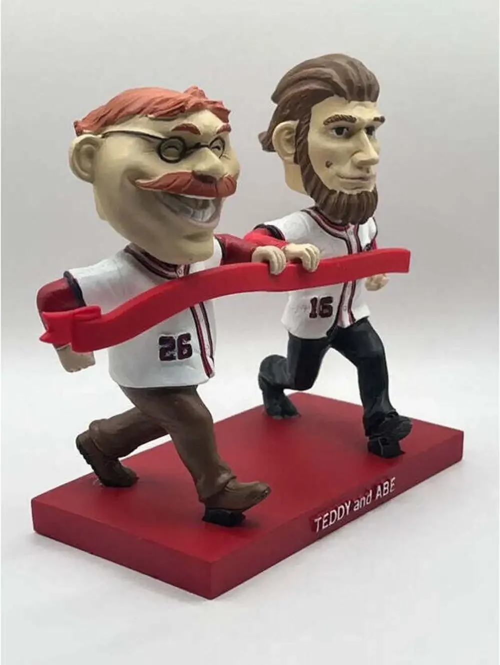 Washington Nationals President Race Teddy & Abe Bobblehead